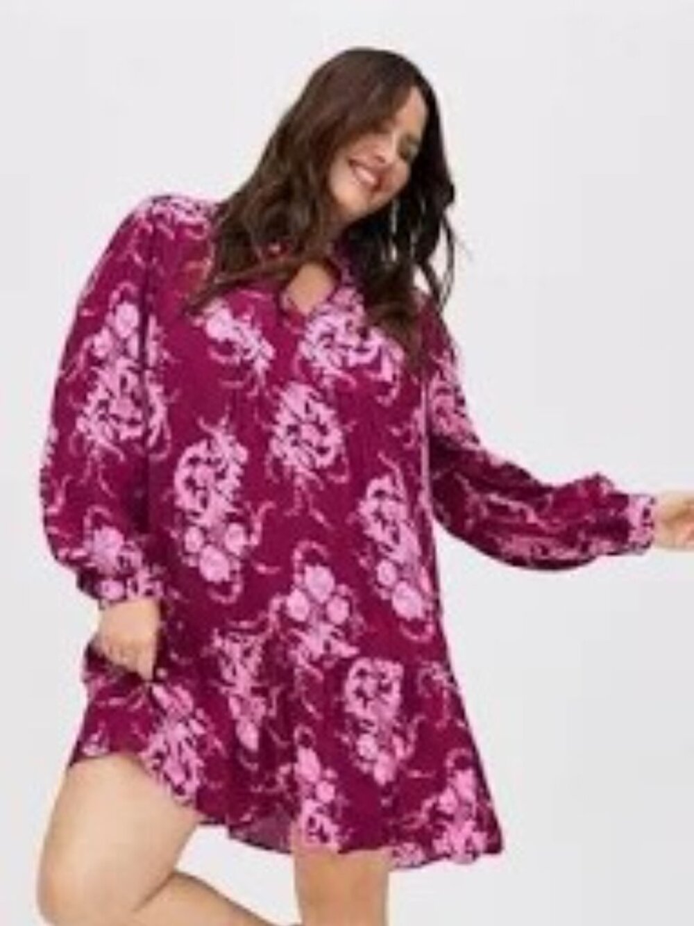 Belle Isle Ruffle Collar Drop Waist Dress Torrid Sz 3
